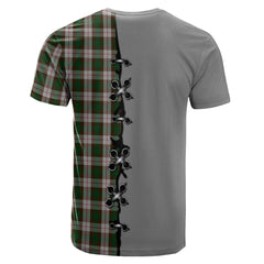 MacKinnon Dress Tartan T-shirt - Lion Rampant And Celtic Thistle Style