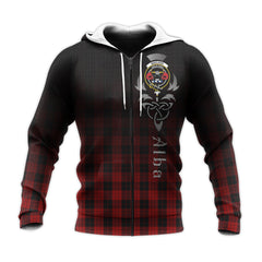 MacLeod Black And Red Tartan Hoodie - Alba Celtic Style