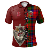 MacNicol of Scorrybreac Tartan Polo Shirt - Lion Rampant And Celtic Thistle Style