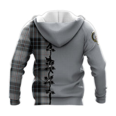 MacRae Dress Tartan Hoodie - Lion Rampant And Celtic Thistle Style