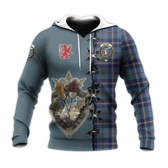 MacRaes of America Tartan Hoodie - Lion Rampant And Celtic Thistle Style