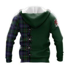 MacRow Hunting Tartan Hoodie - Lion Rampant And Celtic Thistle Style