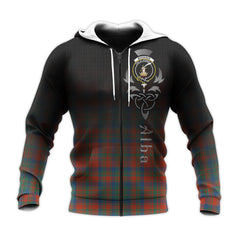 Matheson Ancient Tartan Hoodie - Alba Celtic Style