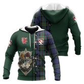 McFadzen 02 Tartan Hoodie - Lion Rampant And Celtic Thistle Style