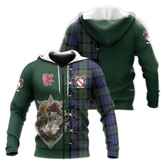 McFadzen 02 Tartan Hoodie - Lion Rampant And Celtic Thistle Style