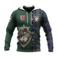 McFadzen 02 Tartan Hoodie - Lion Rampant And Celtic Thistle Style