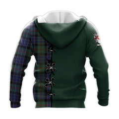 McFadzen 02 Tartan Hoodie - Lion Rampant And Celtic Thistle Style