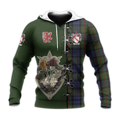 McFadzen 03 Tartan Hoodie - Lion Rampant And Celtic Thistle Style