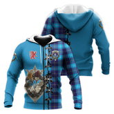 McKerrell Tartan Hoodie - Lion Rampant And Celtic Thistle Style