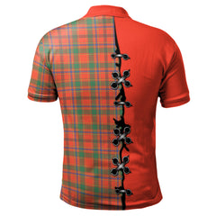 Munro Ancient Tartan Polo Shirt - Lion Rampant And Celtic Thistle Style