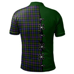 Murray of Atholl Modern Tartan Polo Shirt - Lion Rampant And Celtic Thistle Style