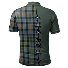 Ogilvie (Ogilvy) Hunting Tartan Polo Shirt - Lion Rampant And Celtic Thistle Style