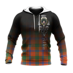 Ross Ancient Tartan Hoodie - Alba Celtic Style