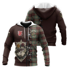 Scott Brown Ancient Tartan Hoodie - Lion Rampant And Celtic Thistle Style