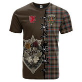 Taylor Weathered Tartan T-shirt - Lion Rampant And Celtic Thistle Style