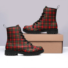 Stewart Royal Modern Tartan Leather Boots