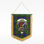McInnes Modern Tartan Crest Wall Hanging Banner - Wood Pole main image 0