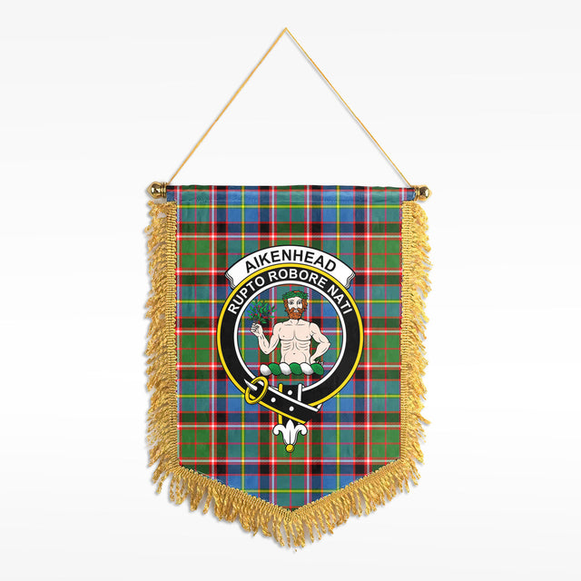 McKay Blue Tartan Crest Wall Hanging Banner