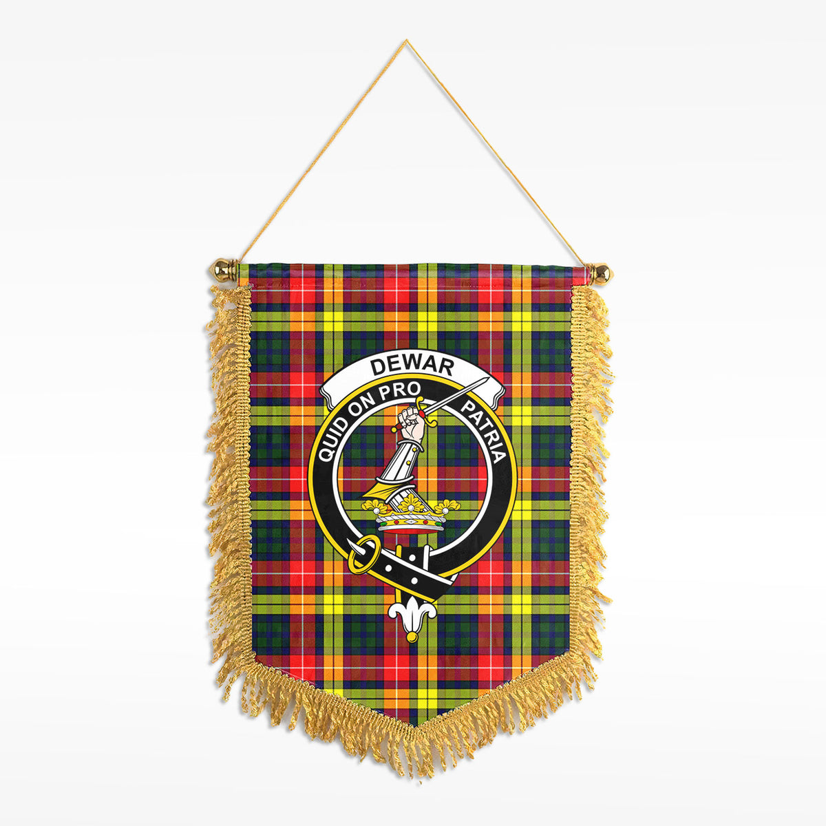 Dewar Tartan Crest Wall Hanging Banner