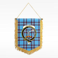 Elliott Ancient Tartan Crest Wall Hanging Banner