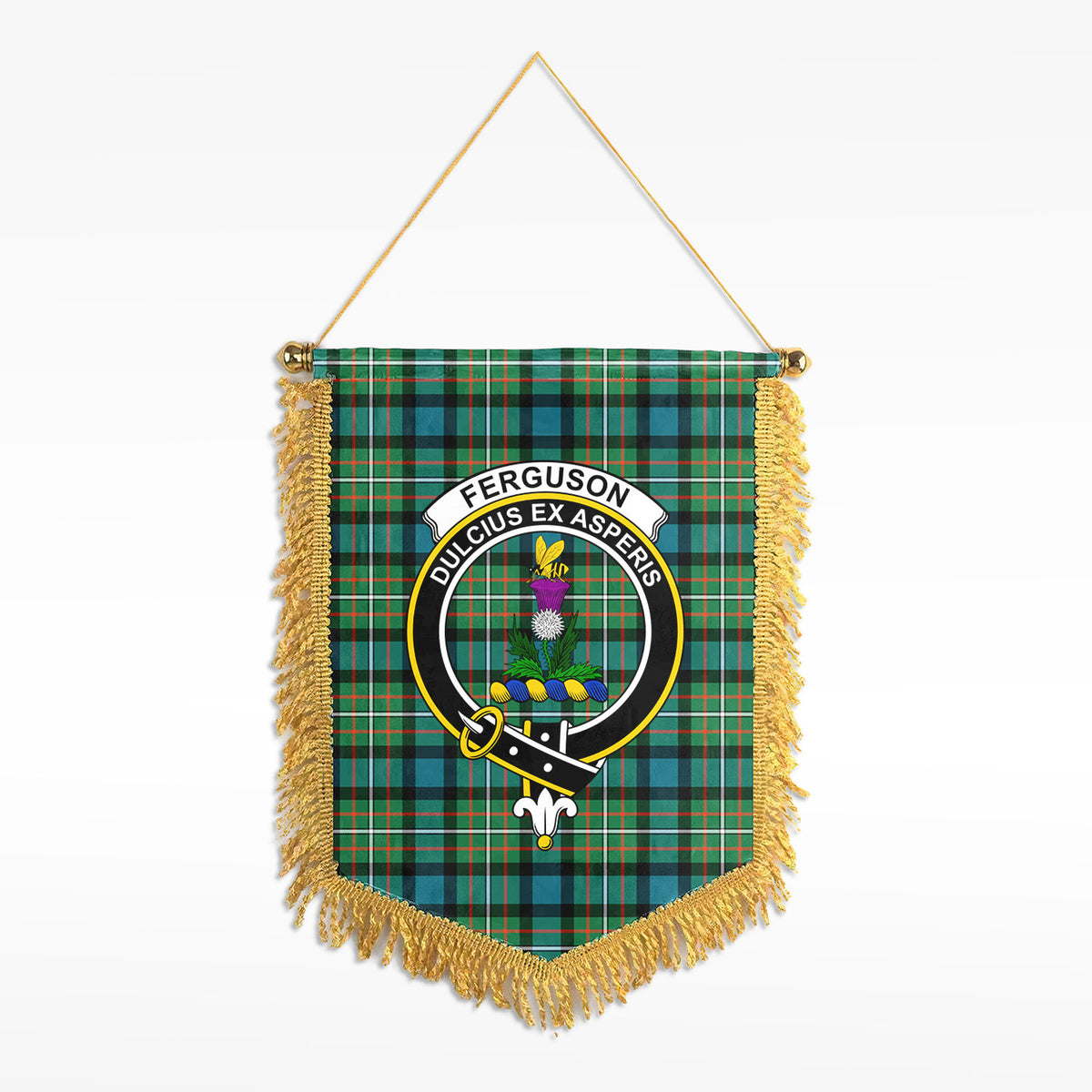 Ferguson Ancient Tartan Crest Wall Hanging Banner