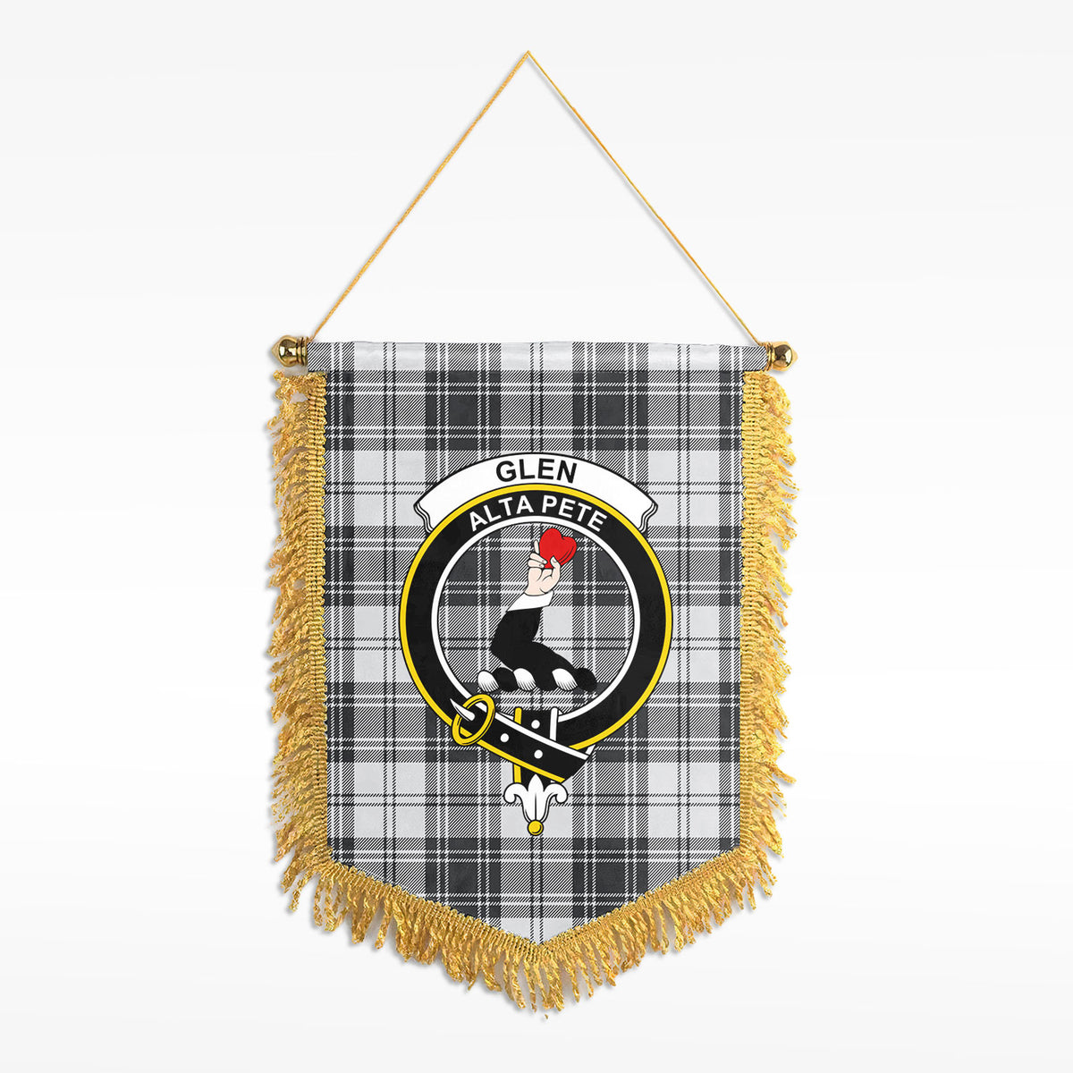 Glen Tartan Crest Wall Hanging Banner