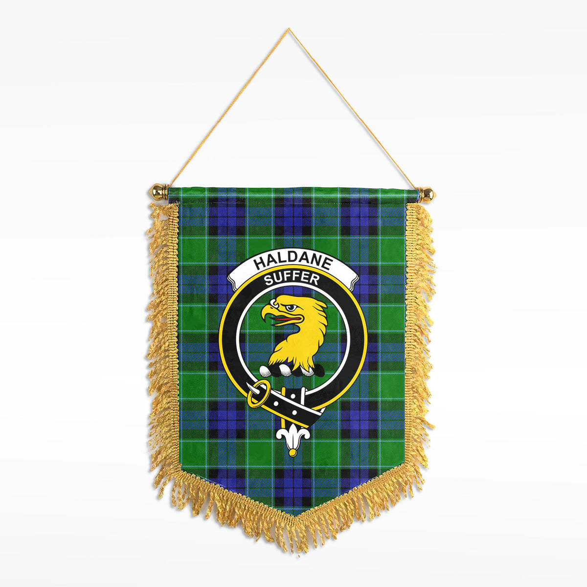 Haldane Tartan Crest Wall Hanging Banner