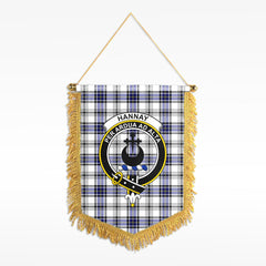 Hannay Modern Tartan Crest Wall Hanging Banner