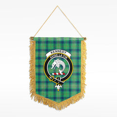 Kennedy Ancient Tartan Crest Wall Hanging Banner