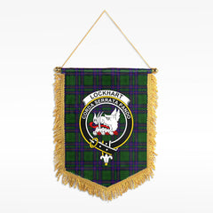 Lockhart Modern Tartan Crest Wall Hanging Banner