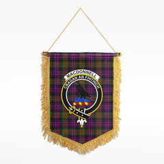 MacDonnell of Glengarry Modern Tartan Crest Wall Hanging Banner