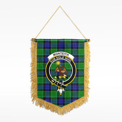 Monteith Tartan Crest Wall Hanging Banner