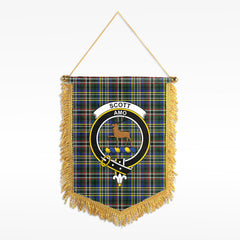 Scott Green Modern Tartan Crest Wall Hanging Banner