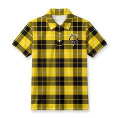 Barclay Dress Modern Tartan Crest Birdseye Mesh Polo Shirt
