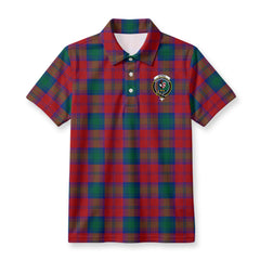 Byres Tartan Crest Birdseye Mesh Polo Shirt