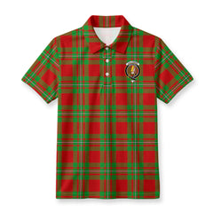 Callander Tartan Crest Birdseye Mesh Polo Shirt