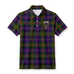 Cameron of Erracht Modern Tartan Crest Birdseye Mesh Polo Shirt