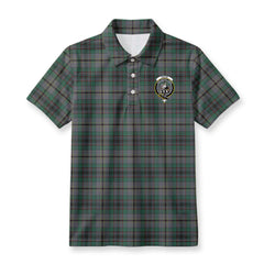 Craig Tartan Crest Birdseye Mesh Polo Shirt