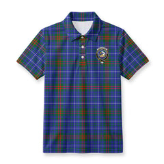 Edmonstone Tartan Crest Birdseye Mesh Polo Shirt