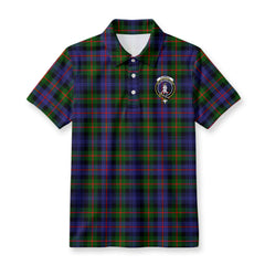 Fleming Tartan Crest Birdseye Mesh Polo Shirt