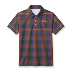 Fraser (of Lovat) Hunting Modern Tartan Crest Birdseye Mesh Polo Shirt