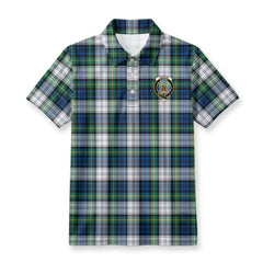 Gordon Dress Ancient Tartan Crest Birdseye Mesh Polo Shirt