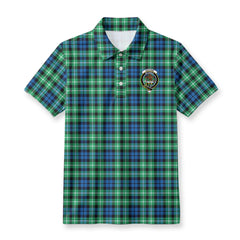Graham of Montrose Ancient Tartan Crest Birdseye Mesh Polo Shirt