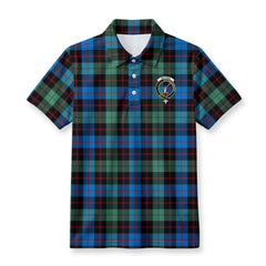 Guthrie Ancient Tartan Crest Birdseye Mesh Polo Shirt