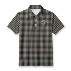Haig Check Tartan Crest Birdseye Mesh Polo Shirt