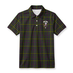 Hall Tartan Crest Birdseye Mesh Polo Shirt