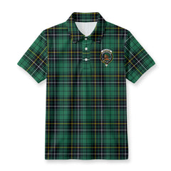 MacAlpine Ancient Tartan Crest Birdseye Mesh Polo Shirt