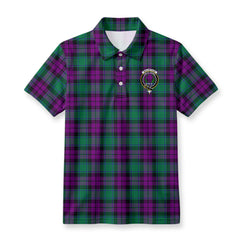 MacArthur - Milton Tartan Crest Birdseye Mesh Polo Shirt