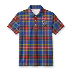 MacBeth Modern Tartan Crest Birdseye Mesh Polo Shirt