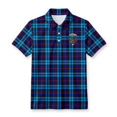 MacCorquodale Tartan Crest Birdseye Mesh Polo Shirt